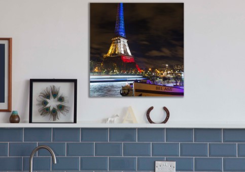 Tableaux personnalisés  Tour Eiffel tricolore