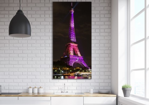 Tableaux personnalisés  Tour Eiffel Rose
