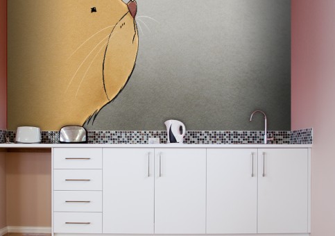 Habillage mural Chat et souris