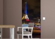 Habillage de porte Tour Eiffel tricolore