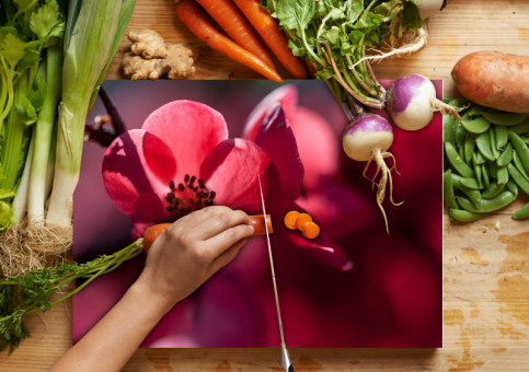 Planche à  découper Cognassier du Japon