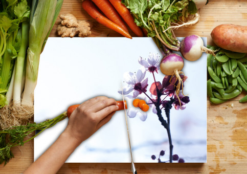 Planche à  découper Fleur de Prunus 1
