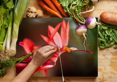 Planche à  découper Fleur de Cactée