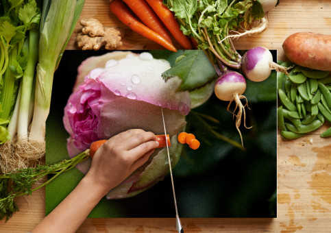 Planche à  découper Rose Pierre de Ronsart 2017