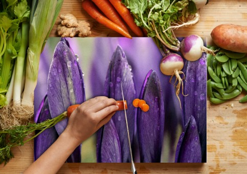 Planche à  découper Crocus