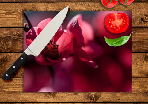 Planche à  découper Fleur du japon