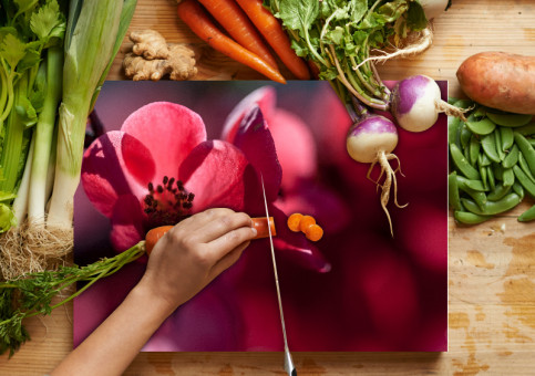 Planche à  découper Fleur du japon