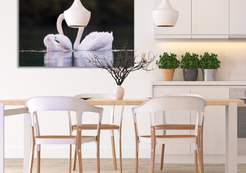 Tableaux personnalisés  Coeur de cygne