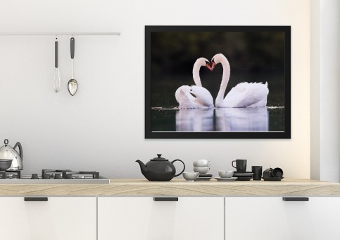 Tableaux personnalisés  Coeur de cygne