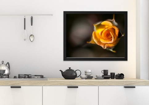 Tableaux personnalisés  Rose jaune en bouton