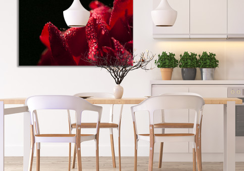 Tableaux personnalisés  Rose rouge