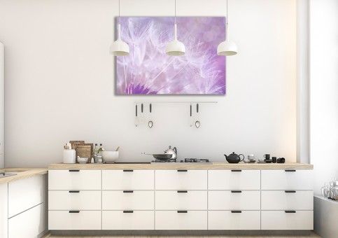 Tableaux personnalisés  Pissenlit violet