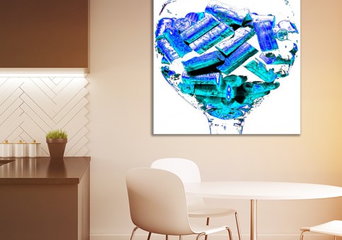 Tableaux personnalisés  Bouchons bleus