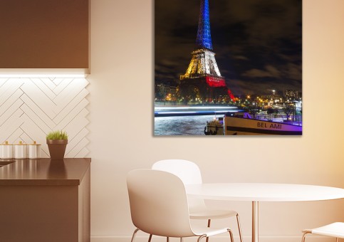 Tableaux personnalisés  Tour Eiffel tricolore