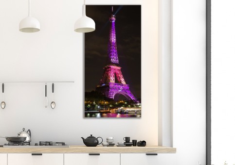 Tableaux personnalisés  Tour Eiffel Rose