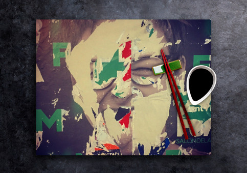 set de table personnalisé Déchiré