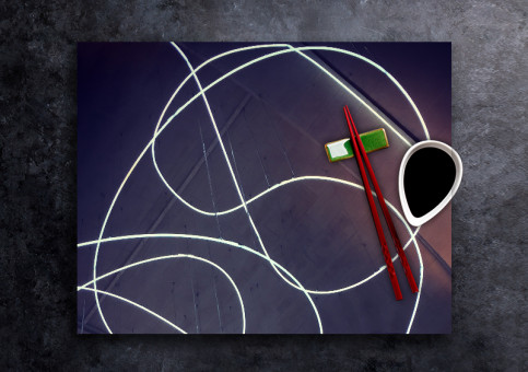 set de table personnalisé Néons