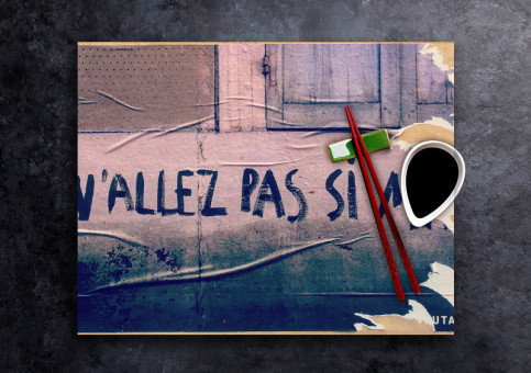 set de table personnalisé Pas si mal