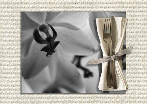 set de table personnalisé Orchidée 1