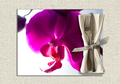 set de table personnalisé Orchidée 2