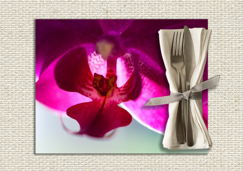 set de table personnalisé Orchidée 3