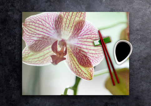 set de table personnalisé Orchidée 4