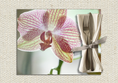 set de table personnalisé Orchidée 4