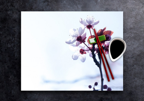 set de table personnalisé Fleur de Prunus 1