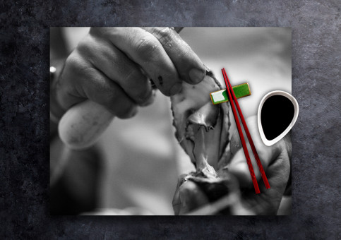 set de table personnalisé L'ouverture des huitres 2