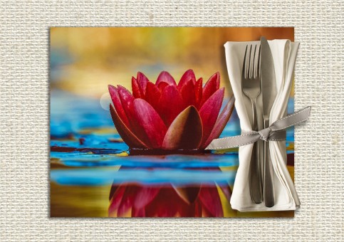 set de table personnalisé Water lily