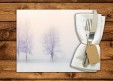 set de table personnalisé Paysages d'hiver