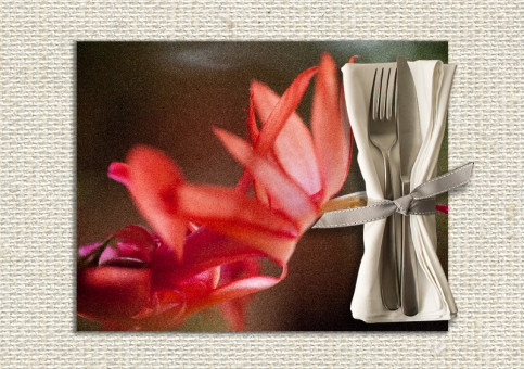 set de table personnalisé Fleur de cactée