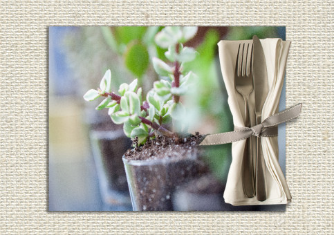 set de table personnalisé Fleurs printanià¨res