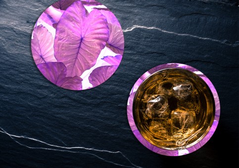 Dessous de verre Feuilles