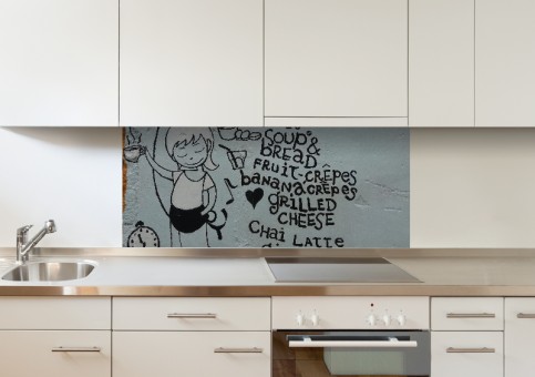 Crédence Menu graffitis 