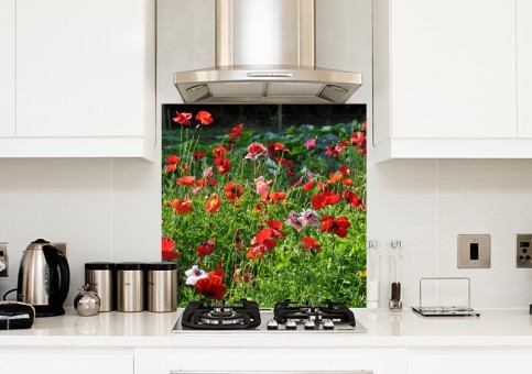 Crédence Coquelicots