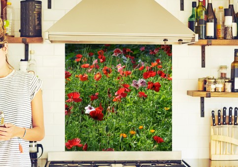 Crédence Coquelicots