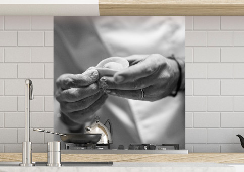 Crédence Chef en cuisine 1