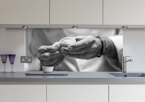Crédence Chef en cuisine 1
