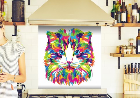 Crédence Chat