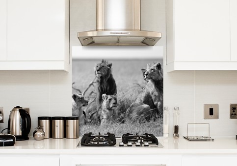 Crédence Bande de lions