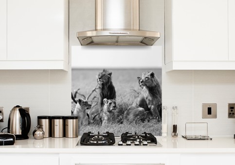 Crédence Bande de lions