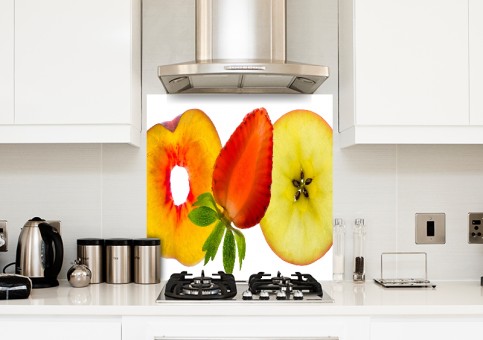 Crédence composition 3 fruits