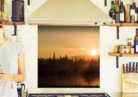 Crédence coucher de soleil 