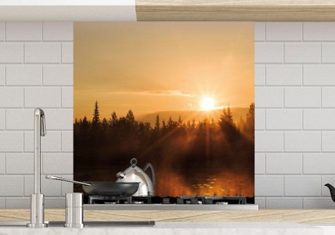 Crédence coucher de soleil 