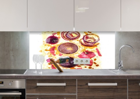 Crédence Oignons rouges