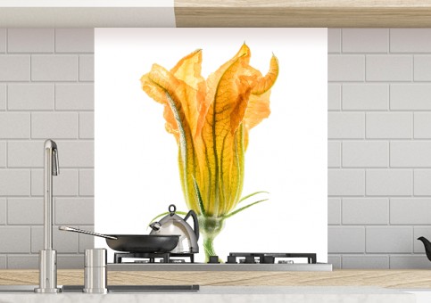 Crédence Duo de fleurs de courgette