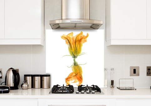 Crédence Duo de fleurs de courgette