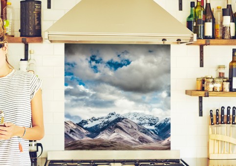 Crédence Montagnes et nuages