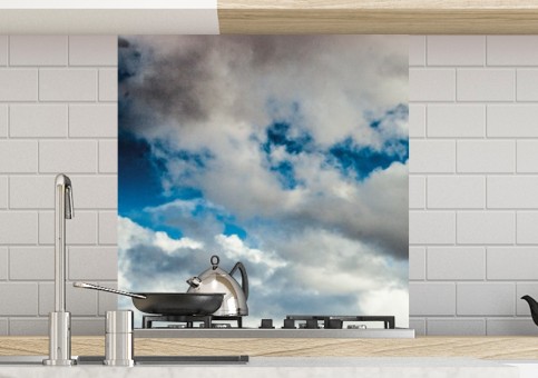 Crédence Montagnes et nuages
